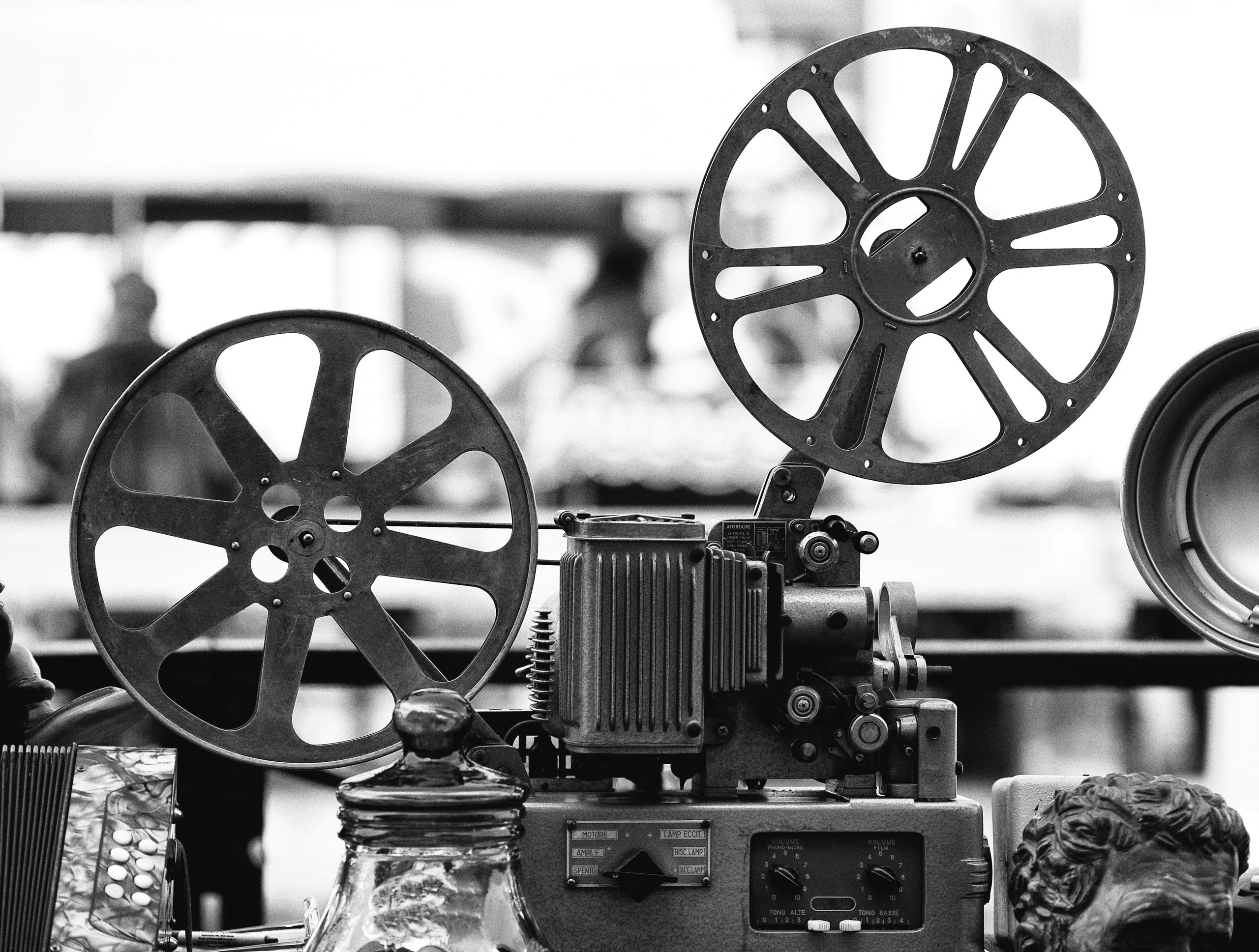 Vintage film projector
