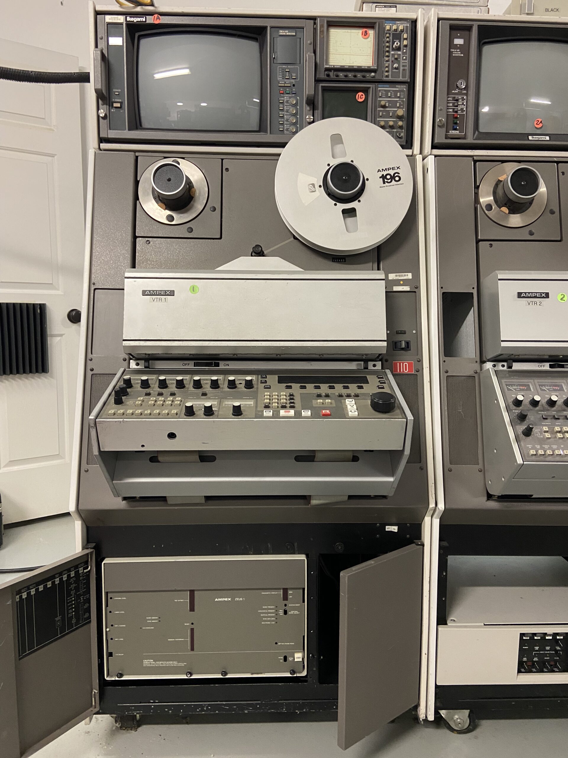 Ampex VPR3 #1 with Zeus and ABC Style control Panel front
